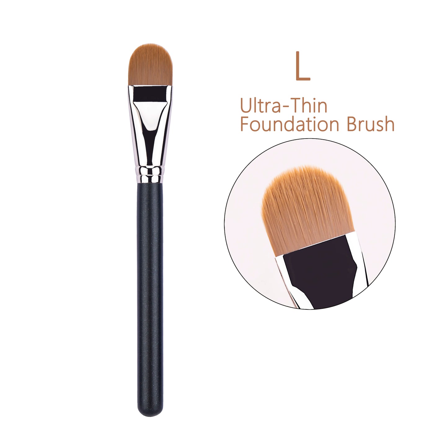 4 Types Sizes Upgraded Ultra-thin Foundation Concealer Makeup Brush Professional Liquid Foundation Cream Concealer Make-up Tool