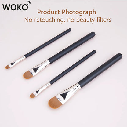 4 Types Sizes Upgraded Ultra-thin Foundation Concealer Makeup Brush Professional Liquid Foundation Cream Concealer Make-up Tool